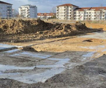 Baugrube Mühlen-Quartier