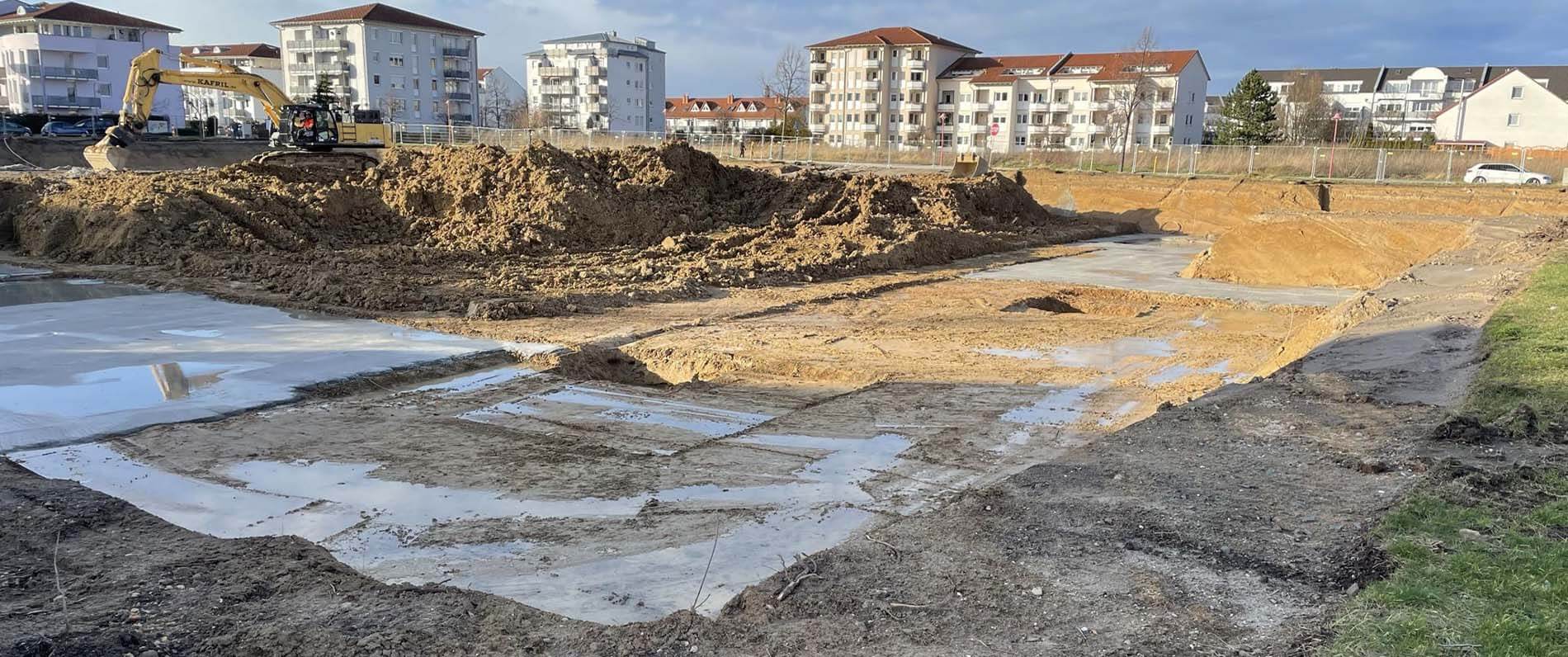 Baugrube Mühlen-Quartier