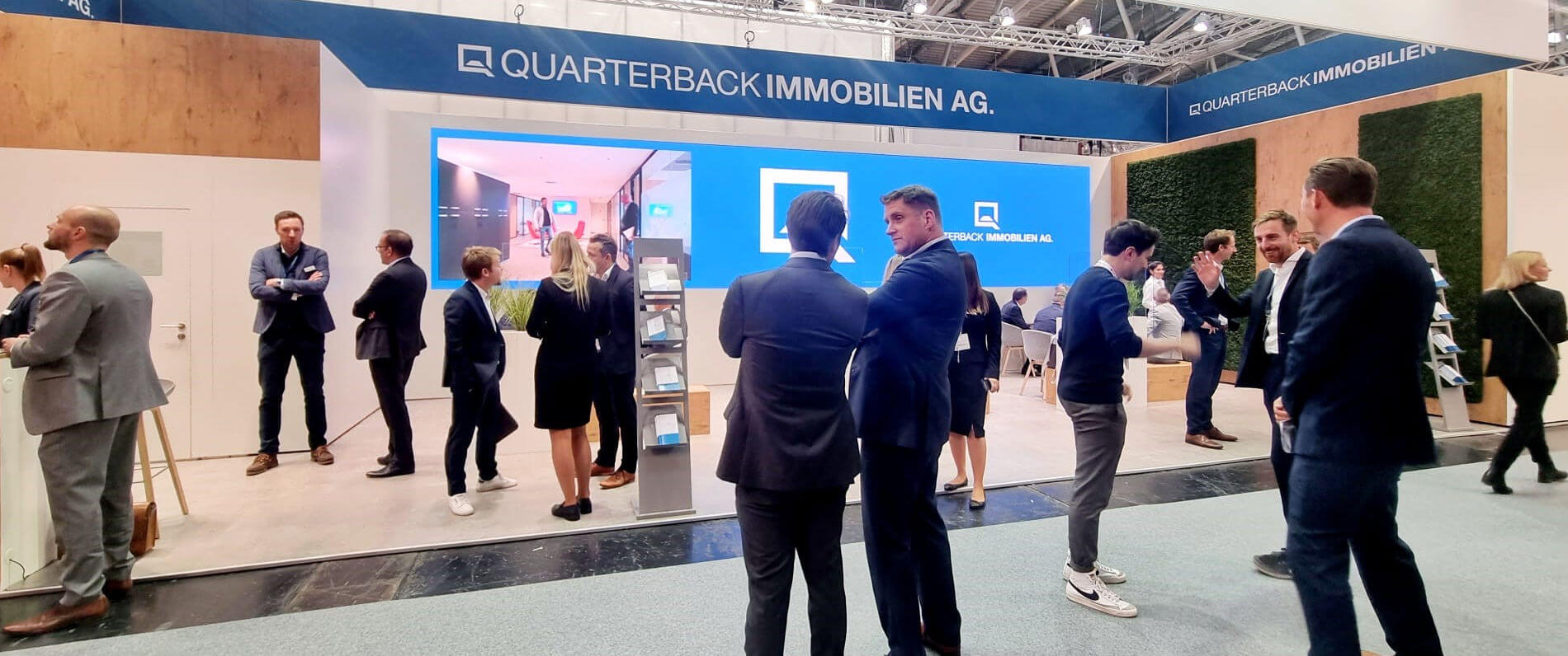 Stand der QUARTERBACK Immobilien AG auf der EXPO REAL 2022