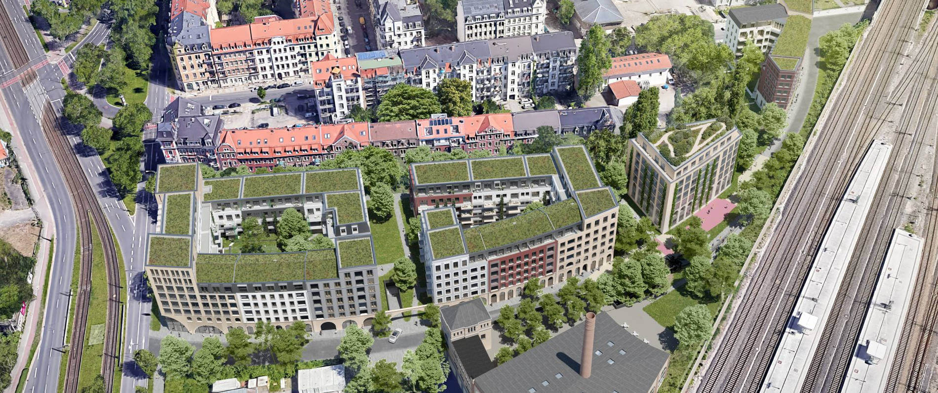 Das Bogenviertel in Dresden-Neustadt